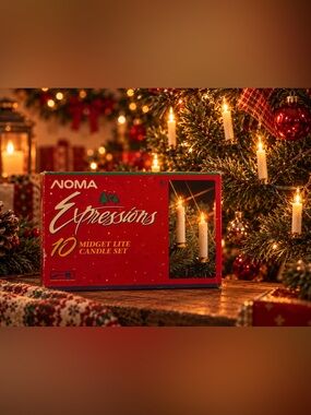 NOMA Expressions 10 Midget Lite Candle Set - Red